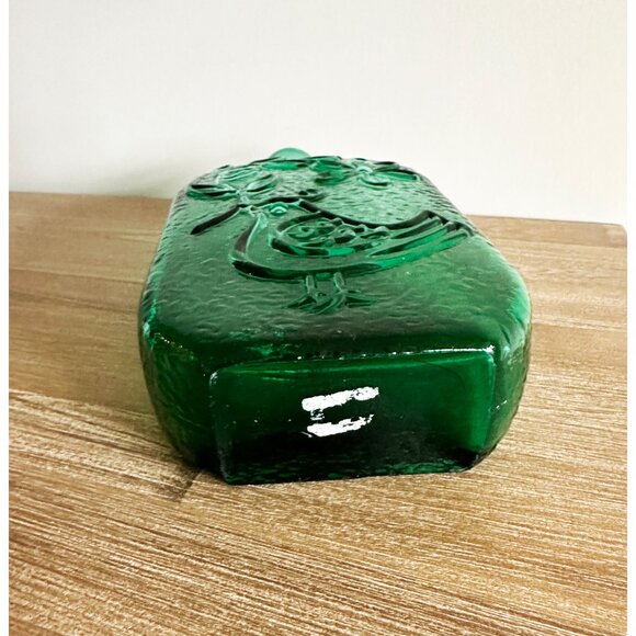 Stelvia Empoli Italy Green Bird of Peace Bottle Decanter Wayne Husted 1960s - Picture 7 of 7
